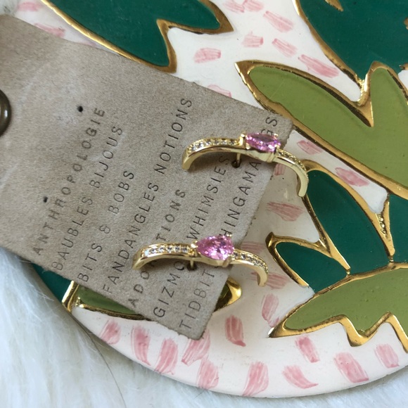 Anthropologie Shashi Earrings in Pink - Picture 9 of 9